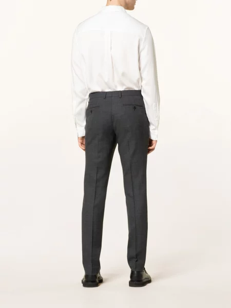 Sandro Spodnie Garniturowe Slim Fit grau