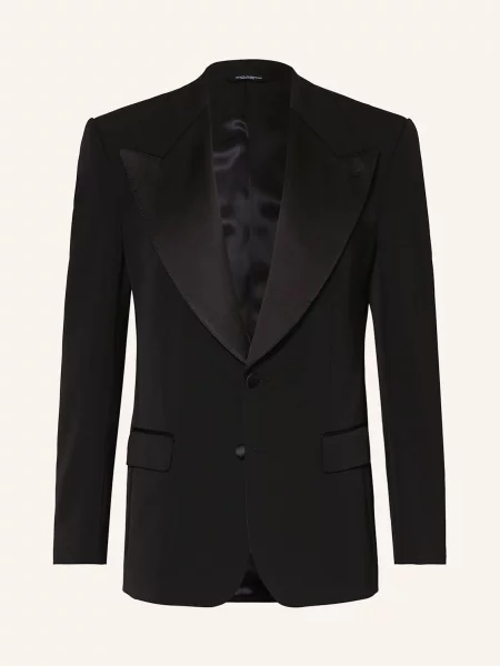 Dolce & Gabbana Smokingové Sako Regular Fit černá