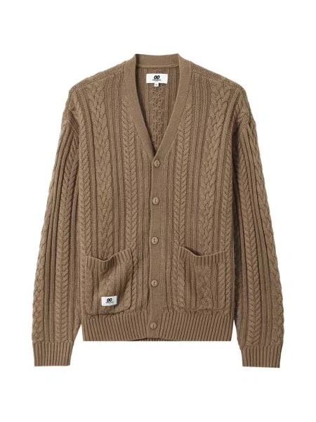 Cardigan Chocoolate tricotate maro