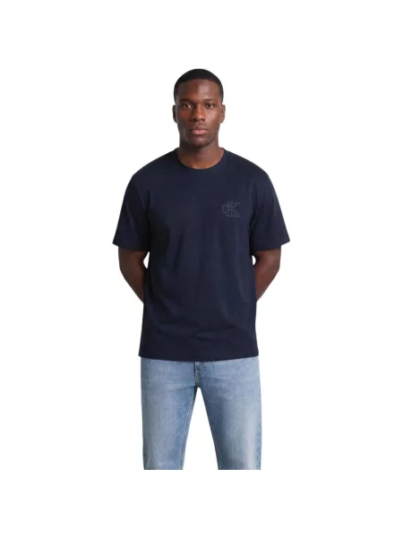 Tricou Calvin Klein Jeans albastru