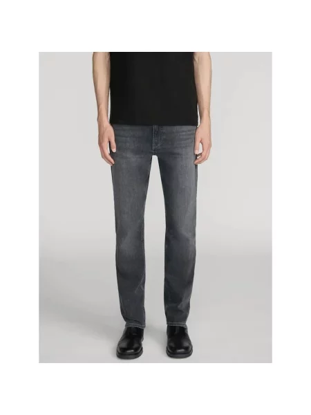 Jeansy straight leg Frame czarne