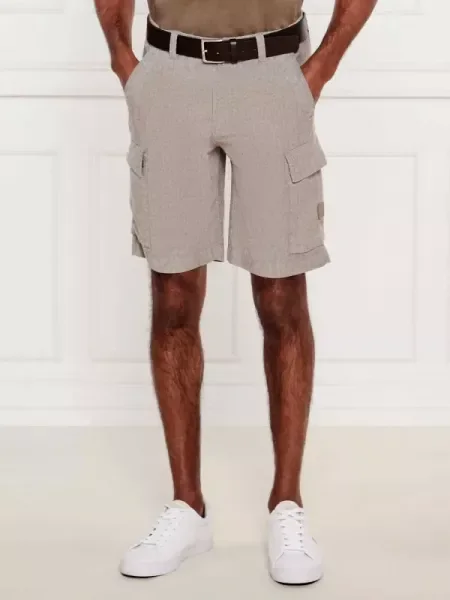 BOSS ORANGE De in pantaloni scurți | Relaxed fit gri