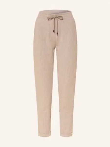 Juvia Spodnie Dresowe Margie beige białe