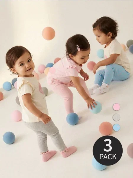 Sinsay legíny 3 pack modrá