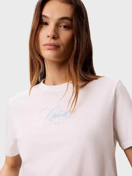Класична футболка Calvin Klein Jeans біла