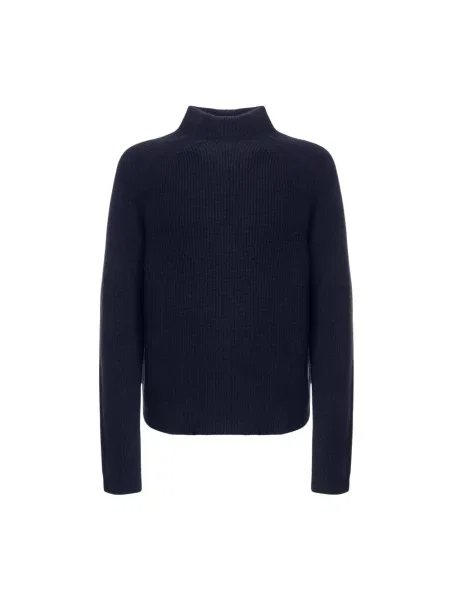 Sweter z golfem Malo z kaszmiru niebieski