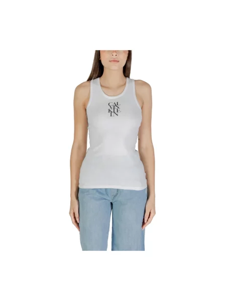Top Calvin Klein Jeans biały