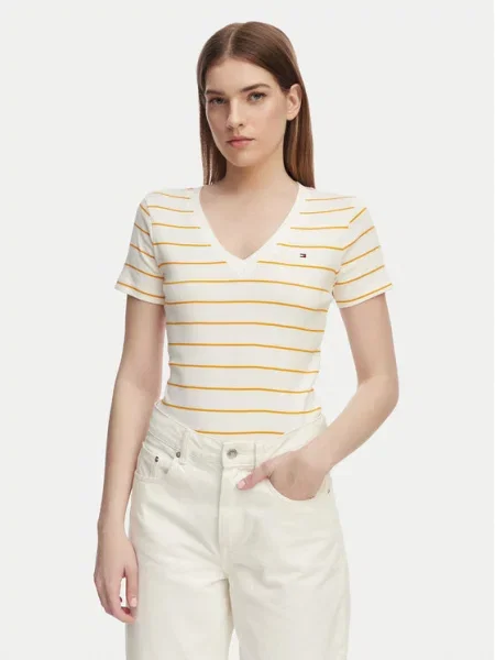 Tommy Hilfiger Marškinėliai New Cody oranžinė