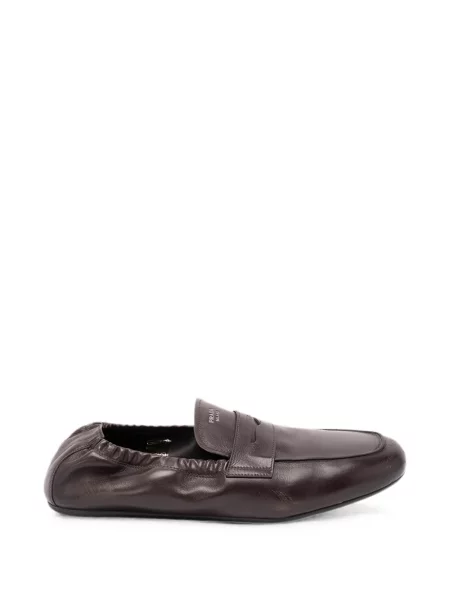 Pantofi loafer Prada din piele maro