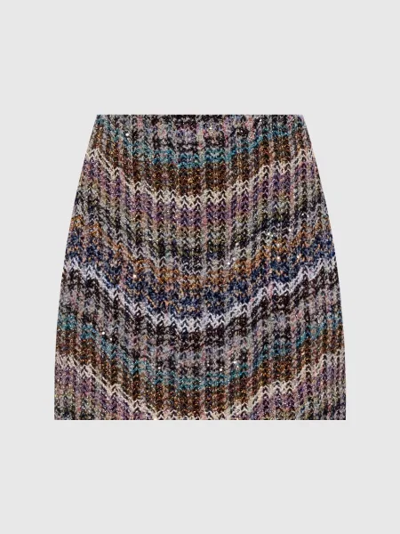 Твідова спідниця з вовною з люрексом Missoni