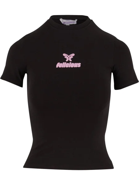 Felicious Tricou mov orhidee negru