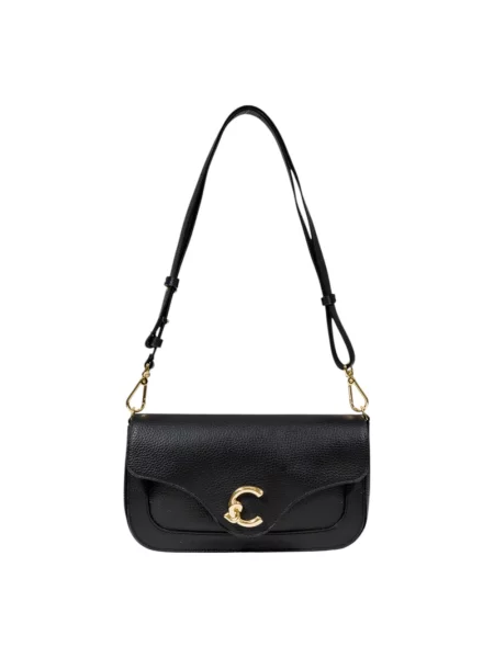 Torebka Coccinelle z magnetycznym zapięciem czarna