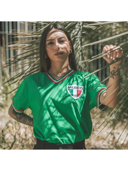 Meksyk Pelé lata Koszulka piłkarska retro – COPA Football zielona