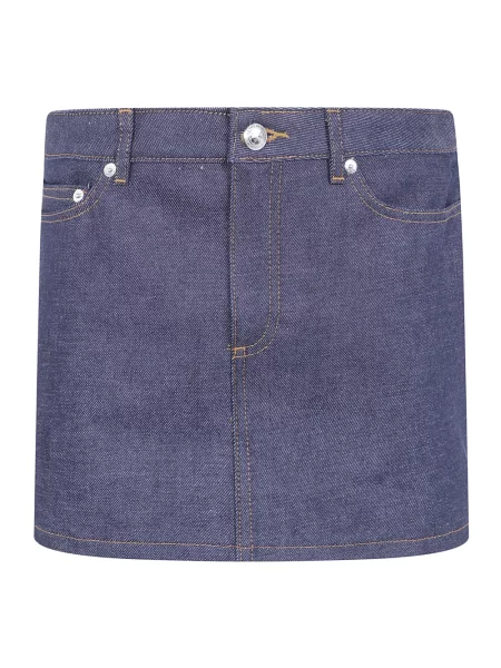 Spódnica mini A.p.c. niebieska