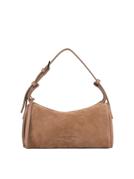 LANCASTER Paris Geantă de umăr Lancaster Sac rectangle Zippé S Suède Camel' maro