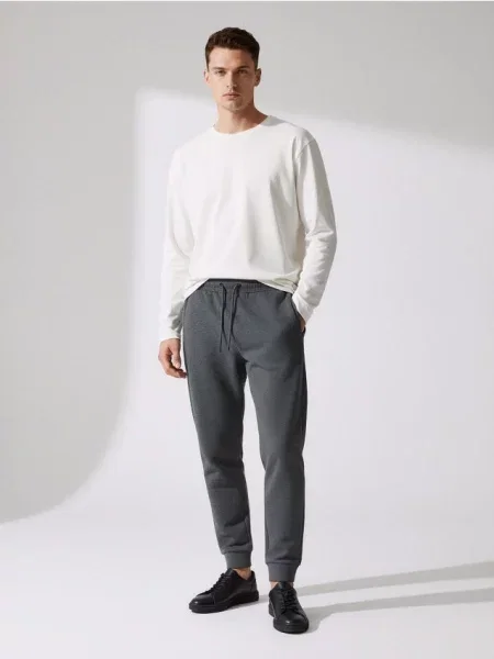 Sinsay Spodnie dresowe szary