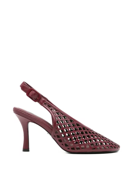 Pantofi cu toc Lola Cruz din piele roșu