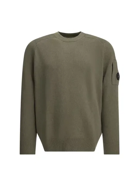 Lniany sweter C.p. Company szary