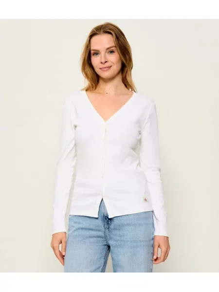 Calvin Klein Jeans Bluză alb