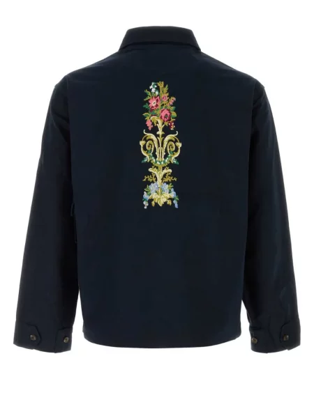 Geacă Baziszt cu model floral albastru