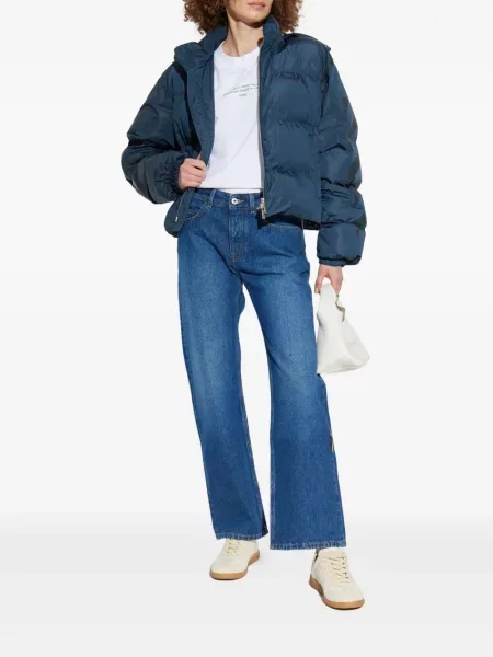 Geacă Off-white cu imagine alb