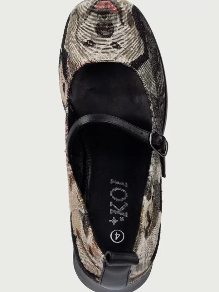 Koi Footwear körömcipő The Hound Tapestry Platform Heels bézs