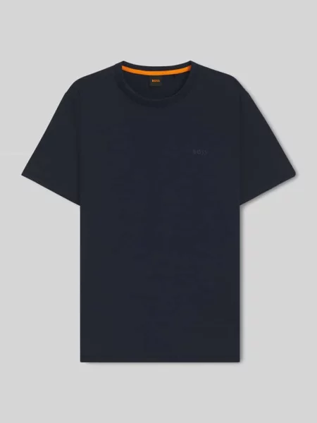 Damski t-shirt o kroju regular fit z czystej bawełny model TEGOOD' Boss Orange niebieska