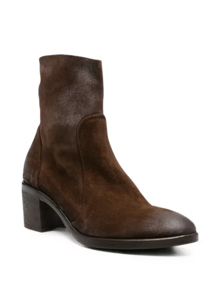 Μποτάκια Strategia Shoes σουέντ καφέ
