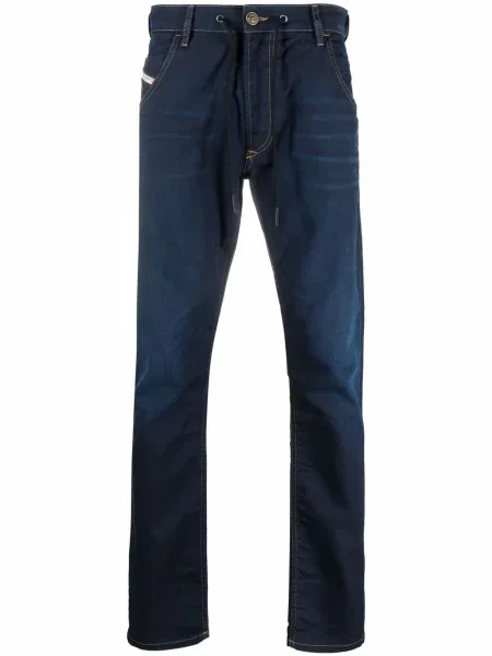 Zwężane dżinsy Diesel Krooley zwężany niebieski