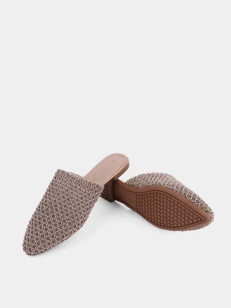 Туфлі Attizzare текстиль бежевий