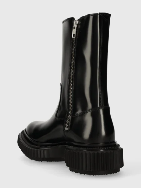 Кожаные ботинки Adieu на платформе черные