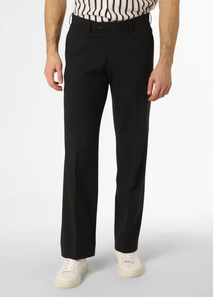 Finshley & Harding London spodnie od garnituru modułowego Mężczyźni Slim Fit jednolity 50 niebieski