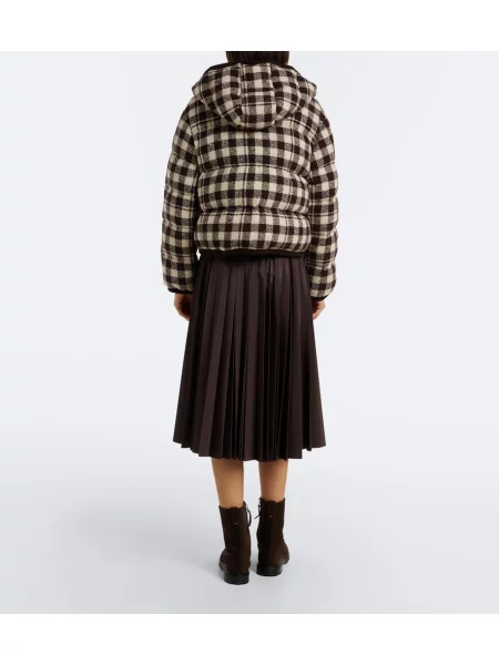 Fustă midi Moncler maro