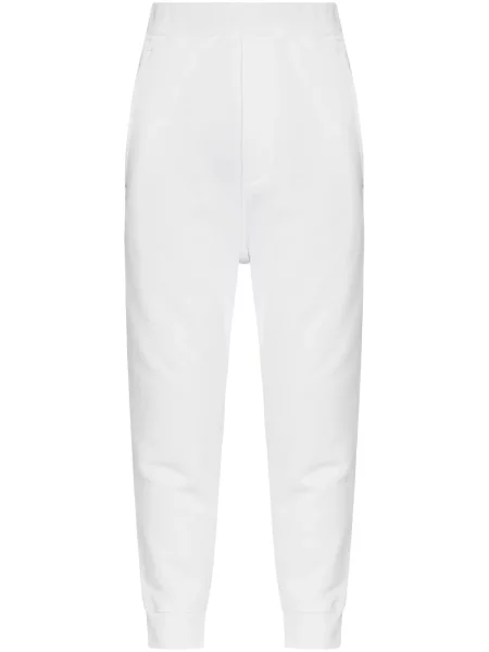 Pantaloni Dsquared2 cu broderie alb