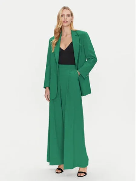 Simona Corsellini Palazzo kalhoty Wide Leg zelená