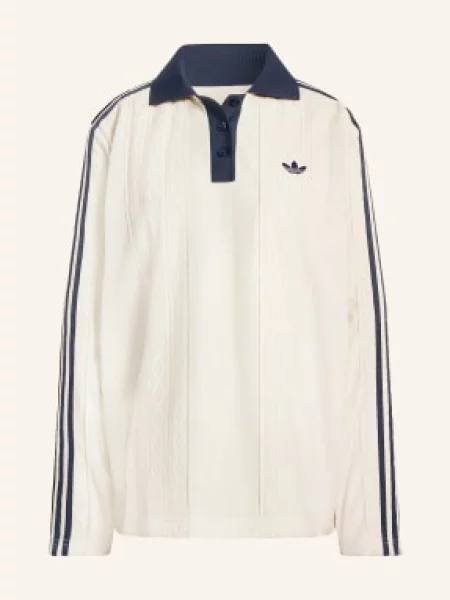 Adidas Originals Koszulka Polo Z Dżerseju Winterised weiss białe