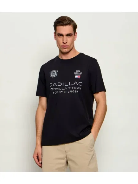 Tommy Hilfiger Tricou Tommy Hilfiger x Cadillac Formula 1 Racing Graphic negru
