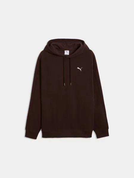 Худі PUMA Ess Elevated Relaxed Winter комбінований верх коричневий