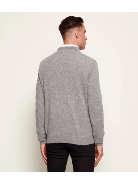 Oscar Jacobson Pulover cu adaos de lână și cașmir gri