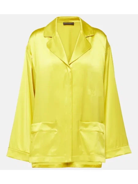 Svilena srajca Max Mara rumena