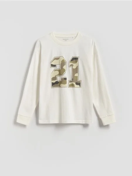 Reserved longsleeve złamana biel