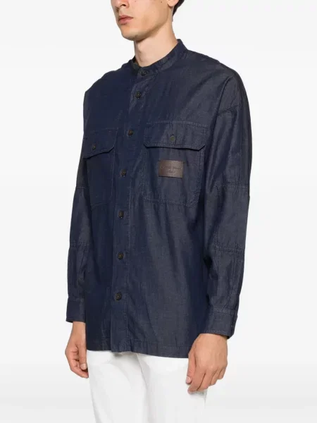 Cămașă Emporio Armani albastru