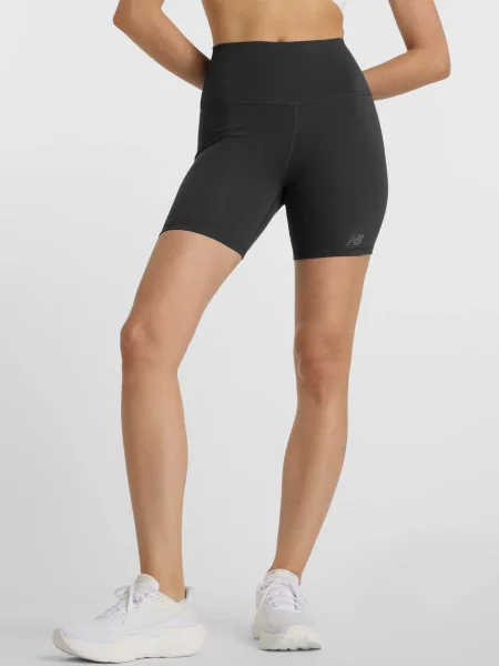 Спортивні шорти New Balance з високою посадкою чорні