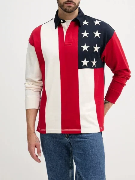 Bombažen pulover Tommy Hilfiger mornarsko modra