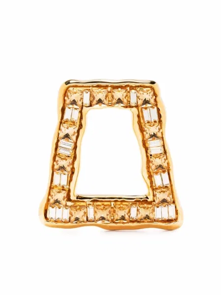 Cercei Marni de cristal auriu