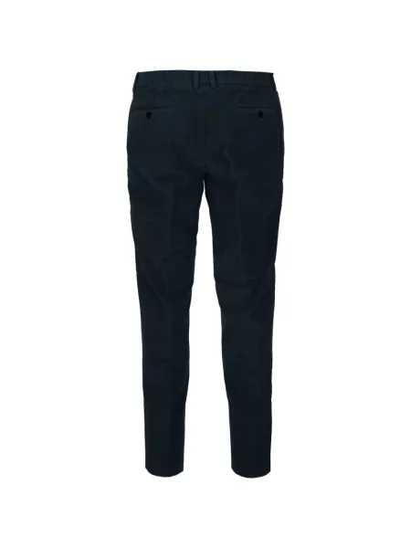 Pantaloni Cruna de catifea cord albastru