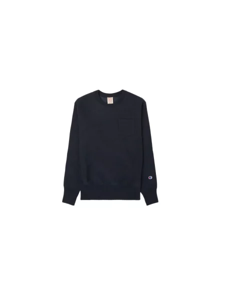 Champion Crewneck Sweatshirt Mężczyźni Bluzy i bluzy z kapturem Champion Size: M niebieski