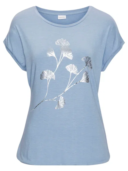 VIVANCE Tričko chladná / stříbrná modrá