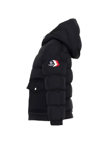 Kurtka dziecięca Moncler Enfant niebieska