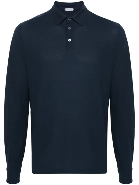 Tricou polo Zanone albastru